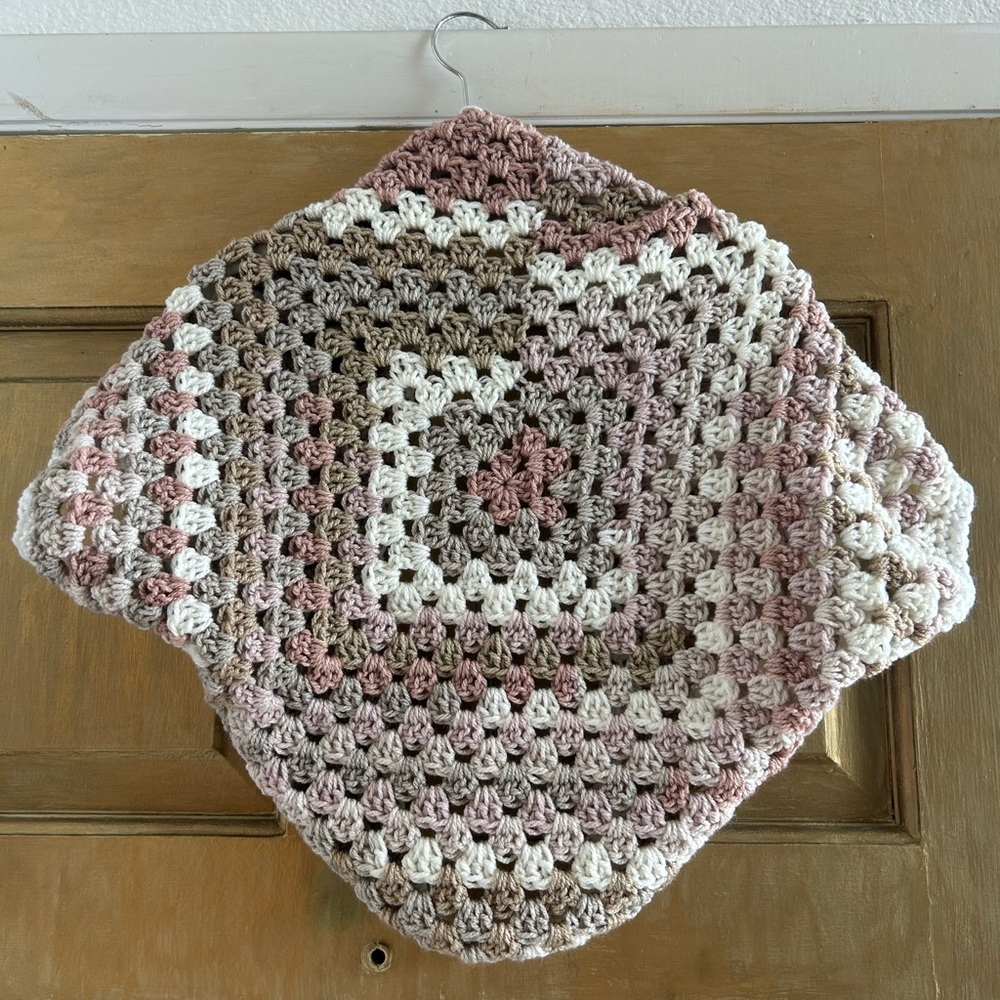 Crochet cocoon shrug sweater